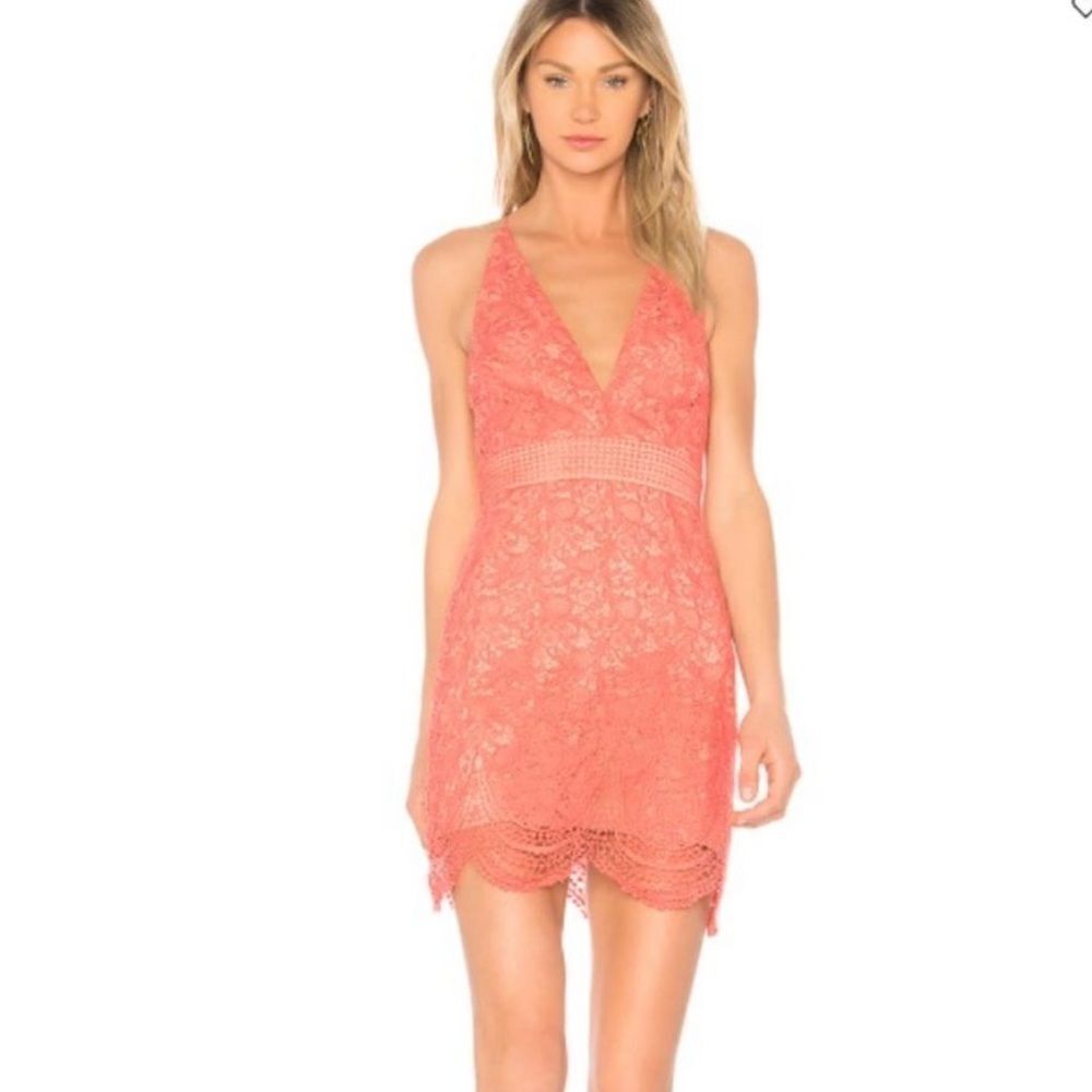 Stylestalker Amelie Mini Dress in Melon nwt